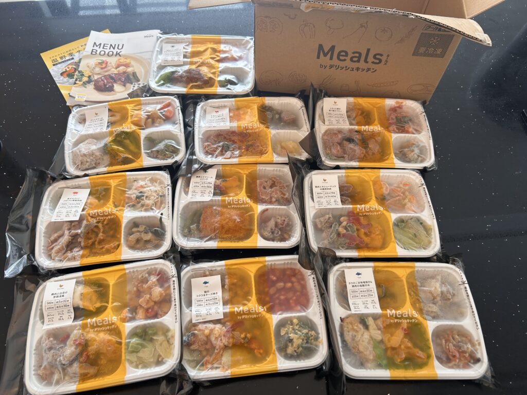 ミールズ(Meals)の1回目に届いた10食
