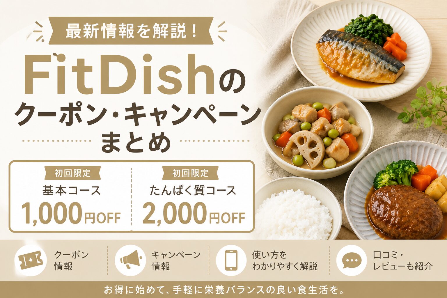 フィットディッシュ_クーポン最新情報
