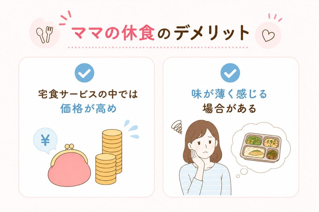 ママの休食_デメリット