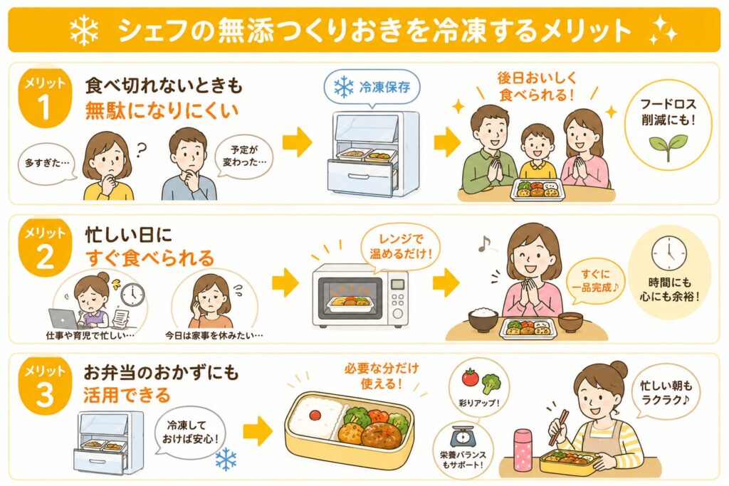 シェフの無添つくりおき_冷凍するメリット