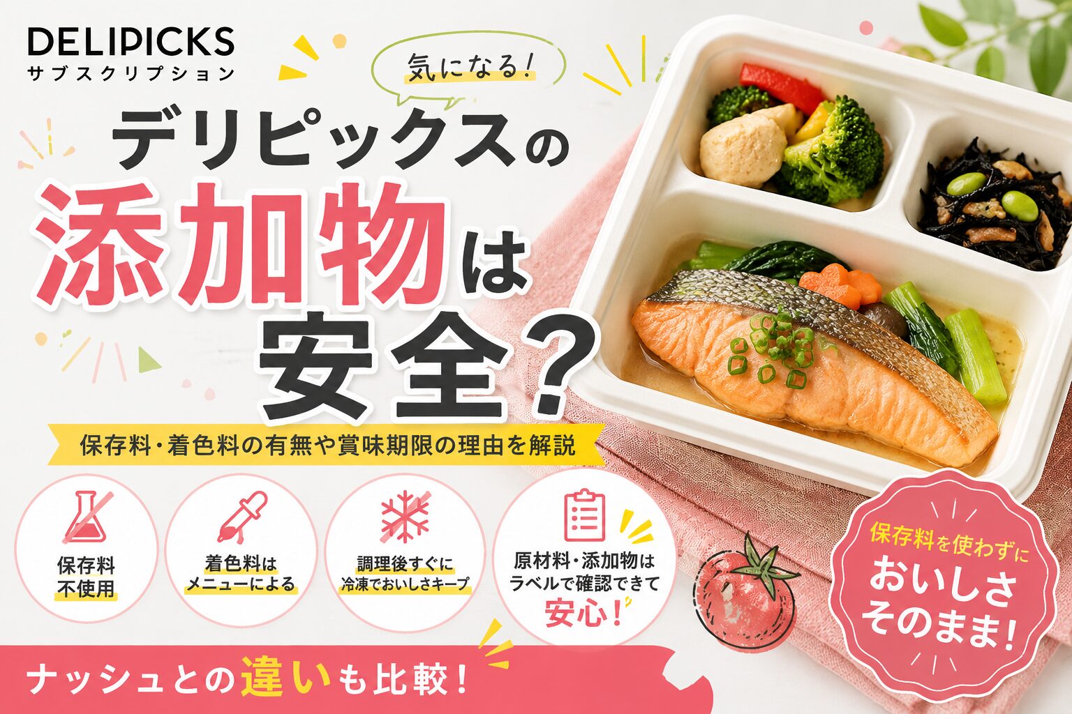 デリピックス_添加物は安全？