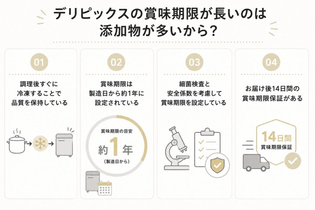 デリピックス_賞味期限の長さの理由
