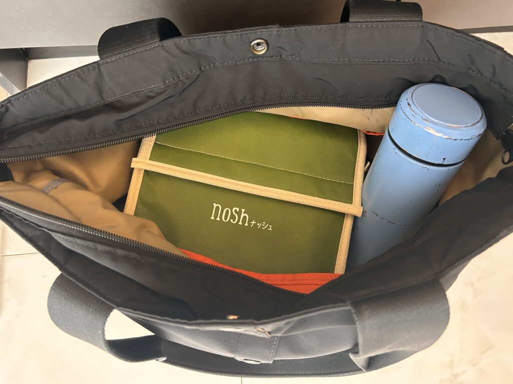 ナッシュ_通勤バッグに入れてみた