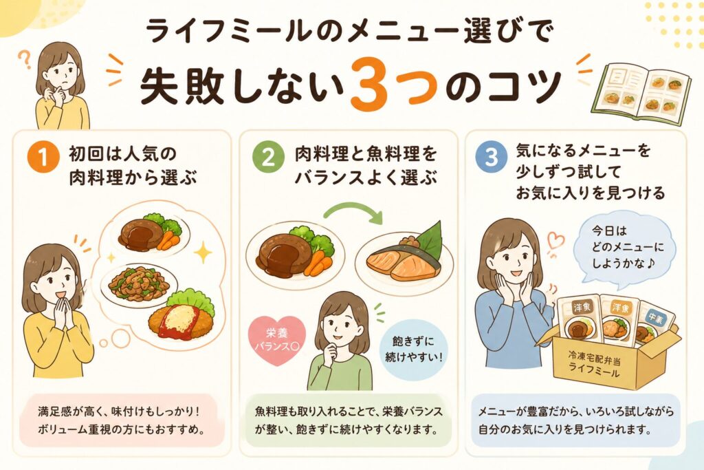 ライフミール_メニューの選び方