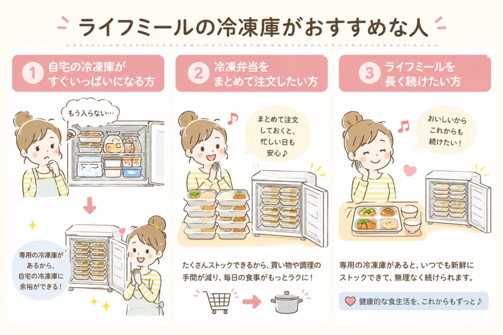 ライフミール_レンタル冷凍庫がおすすめな人