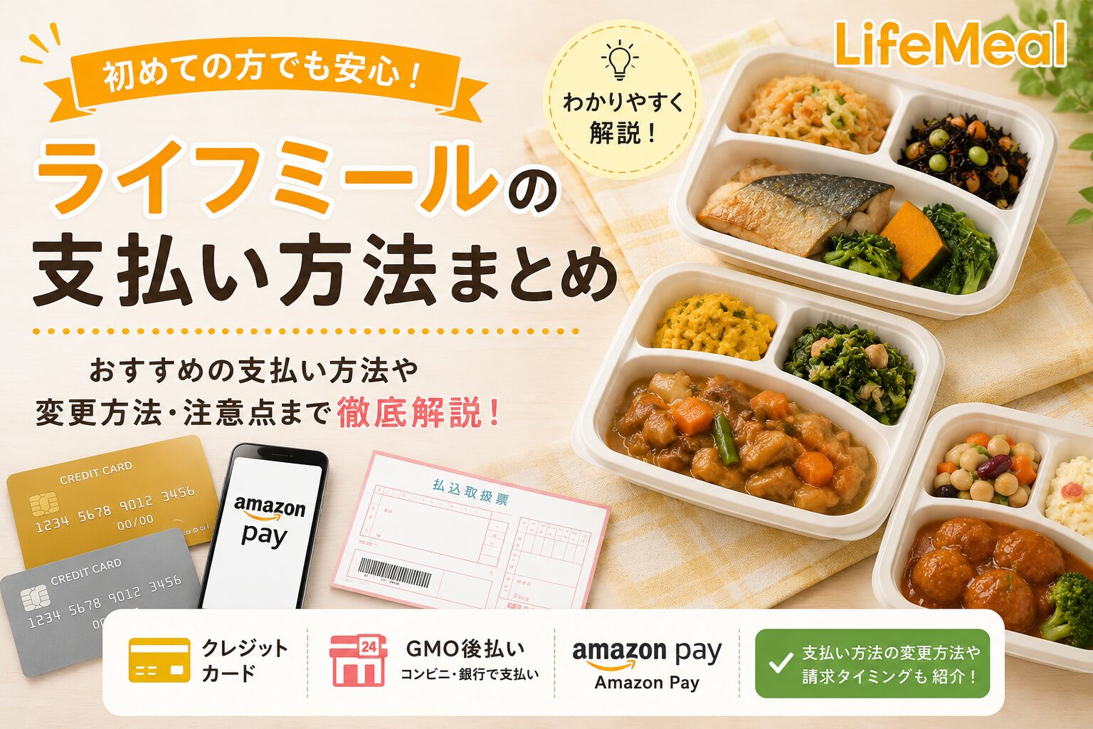ライフミール_支払い方法まとめ