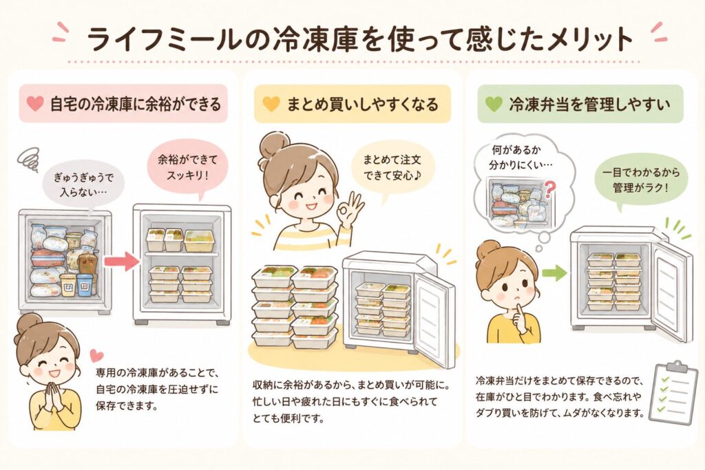 ライフミール＿冷凍庫を使って感じたメリット